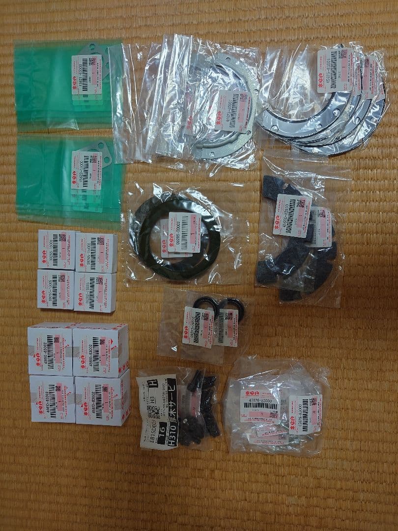 ジムニーja11スズキ純正ナックル周辺部品キングピンなど