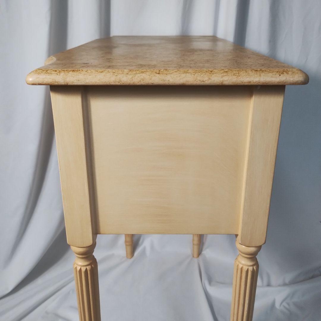 イタリア アンティーク チェストテーブル リーフ シャビーシック