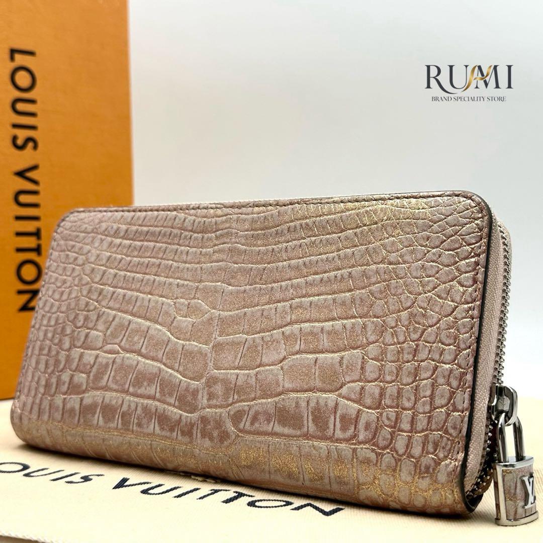 美品✨ ルイヴィトン クロコダイル カデナ ジッピーウォレット 長財布