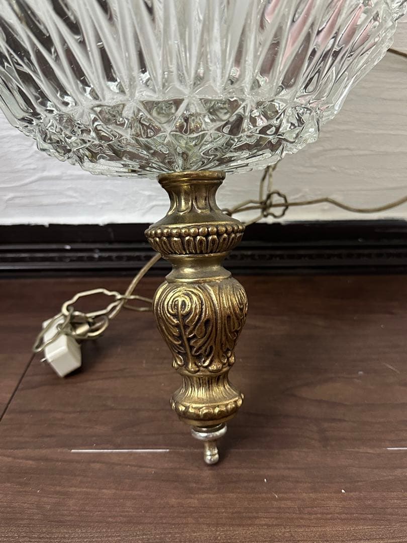 60'sクリアガラス ペンダントライト