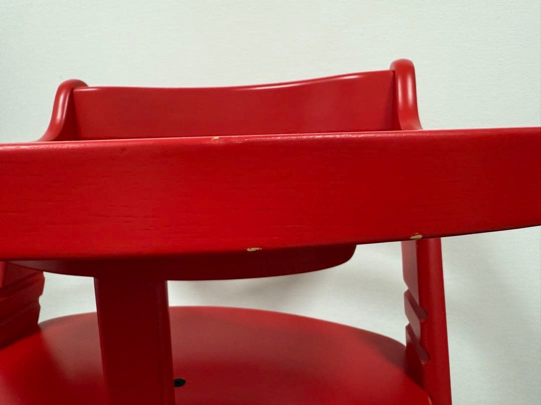 【美品】すくすくチェア　スクスクチェアーEX テーブル&カード付き　レッド