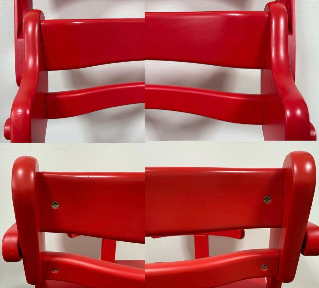 【美品】すくすくチェア　スクスクチェアーEX テーブル&カード付き　レッド