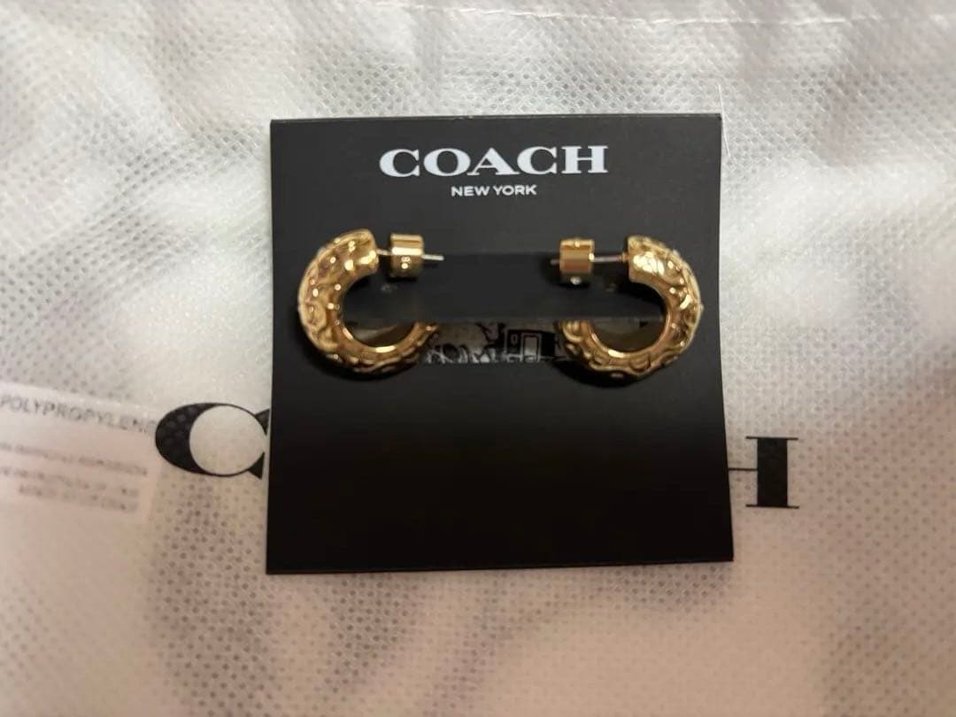 COACH フープ ピアス アクセサリー 両耳用 ロゴ シグネチャー