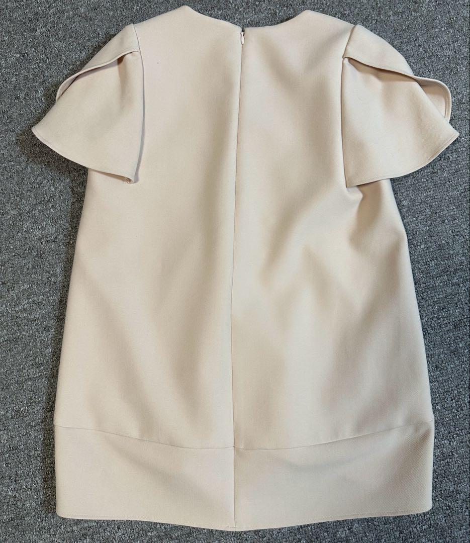 安くしました。ヨーコチャンピンクベージュ半袖パールブラウス