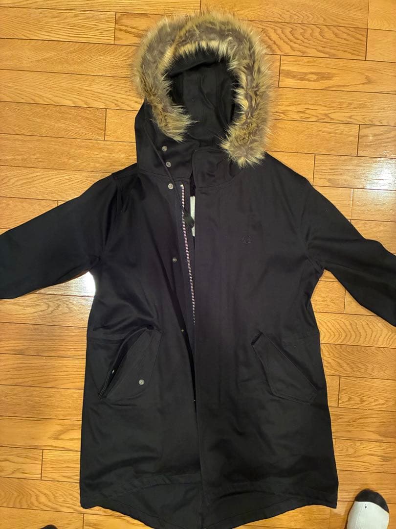 フレッドペリー　モッズコート　黒　M