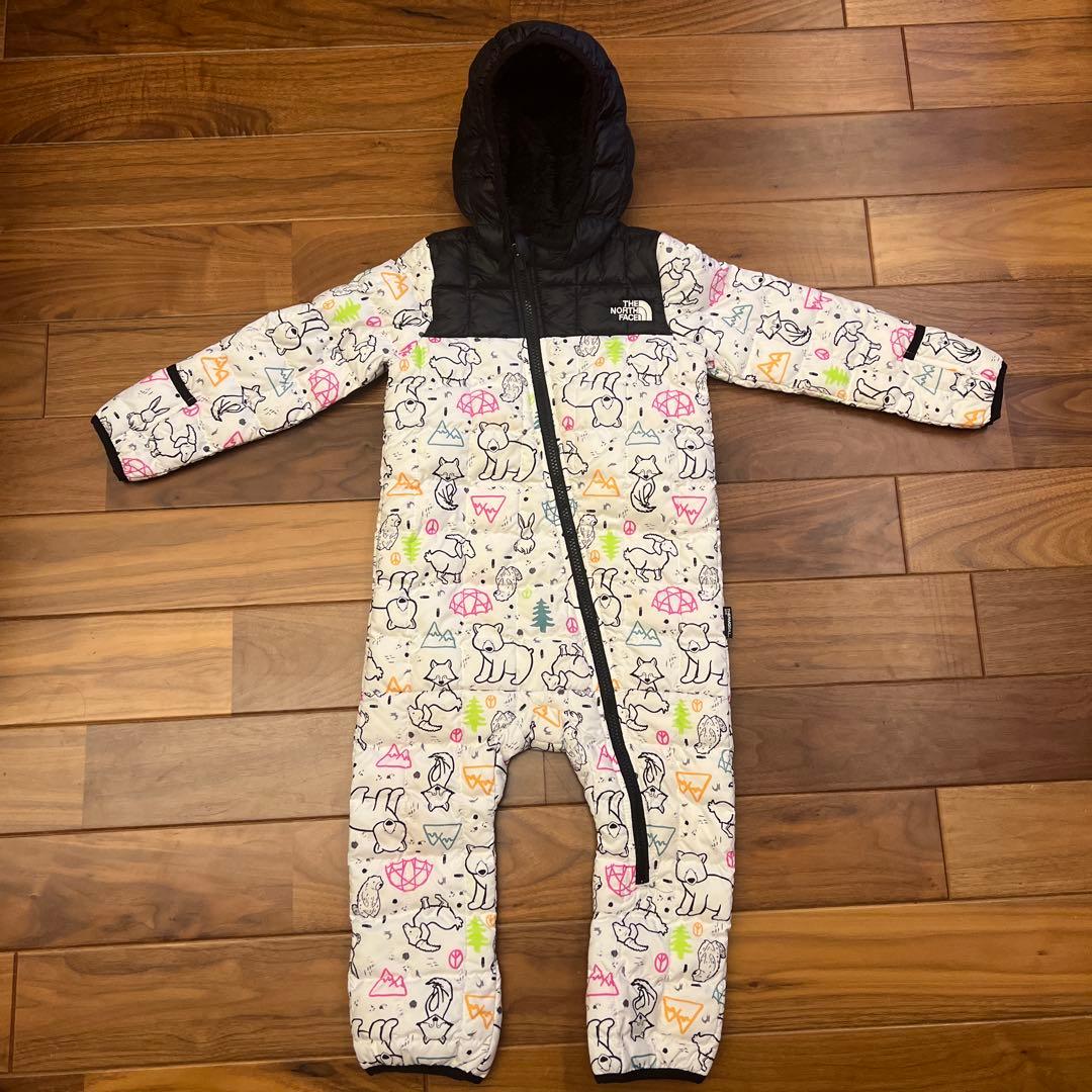 日本未発売？THE NORTH FACEベビーダウン　アウタースノーウェア動物柄