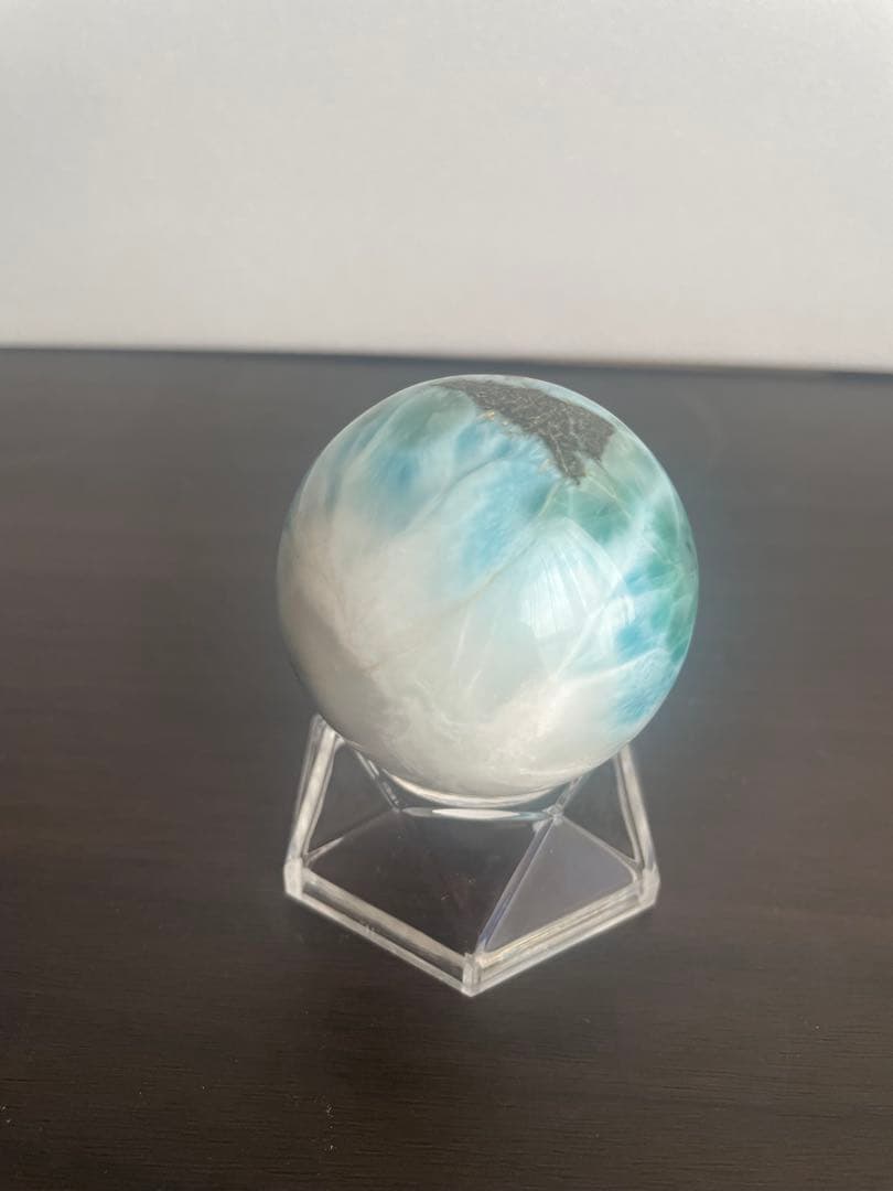 最終値下げ　Ｔ　ラリマー 球体 約5.2cm 鑑別書付き