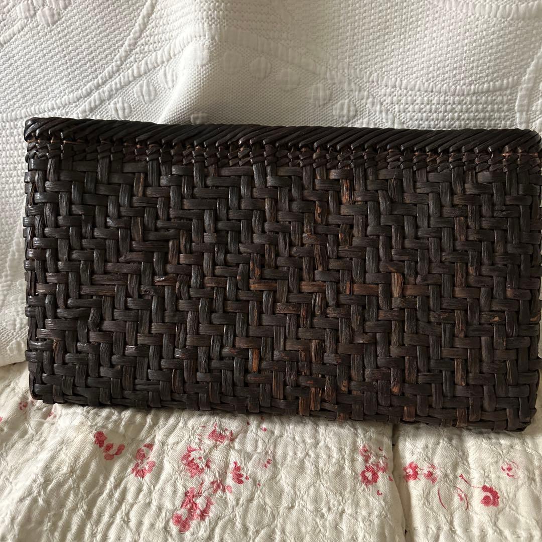 アンティーク山葡萄カゴクラッチバッグセカンドバッグ