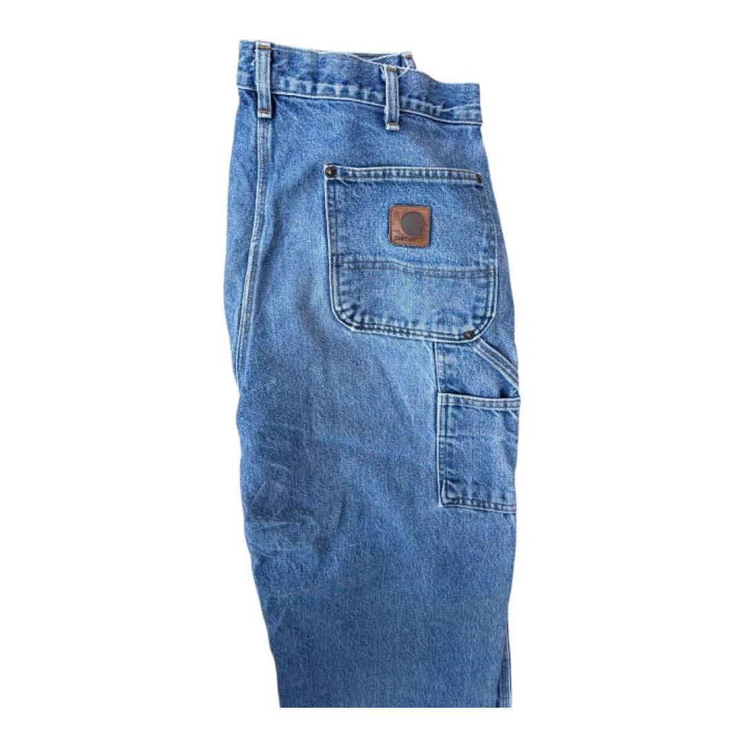 雰囲気○ 00s USA製 36×30 carhartt ダブルニーデニムパンツ