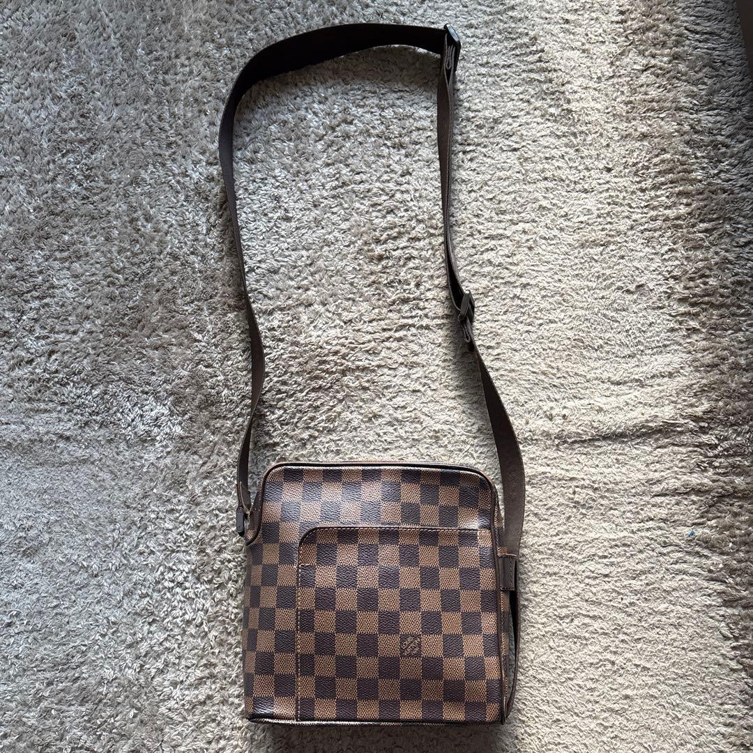 LOUIS VUITTON ダミエ エベヌ オラフ ショルダーバッグ