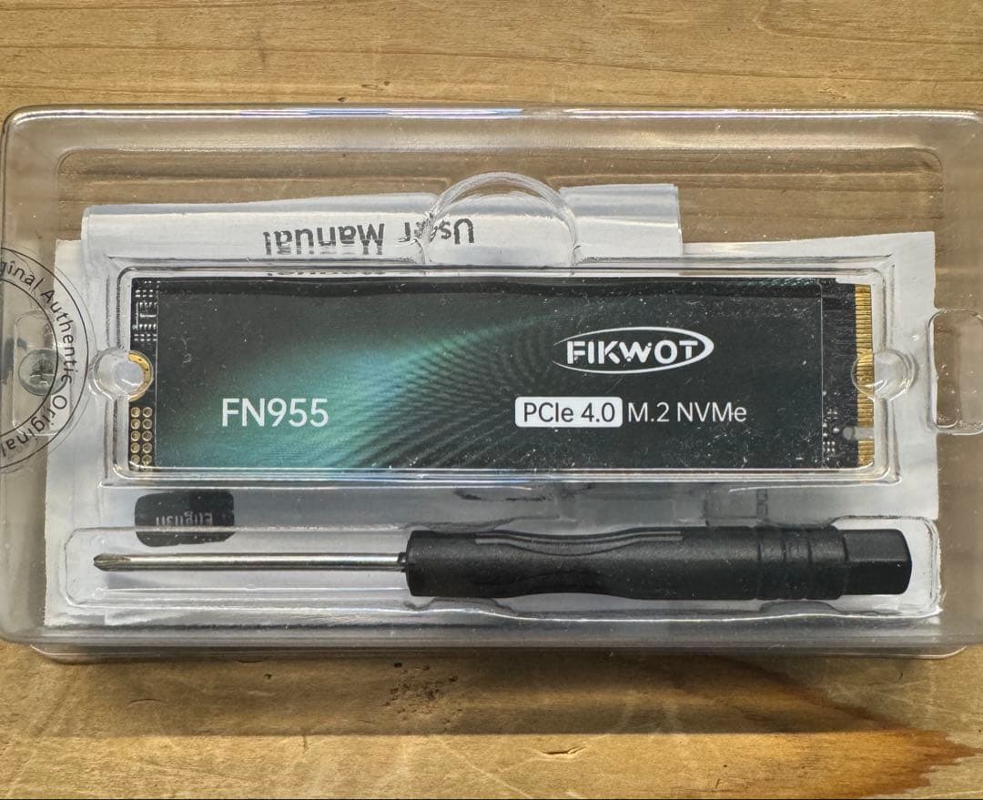 内蔵型SSD FIKWOT FN955 1TB M.2 NVMe SSD