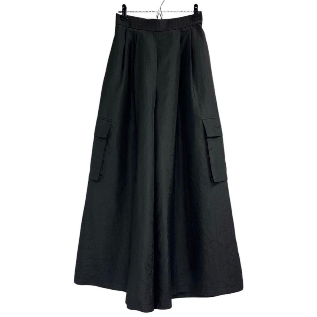 美品　リグドット　Lig.　レディース　ワイドカーゴパンツ　M　ブラック