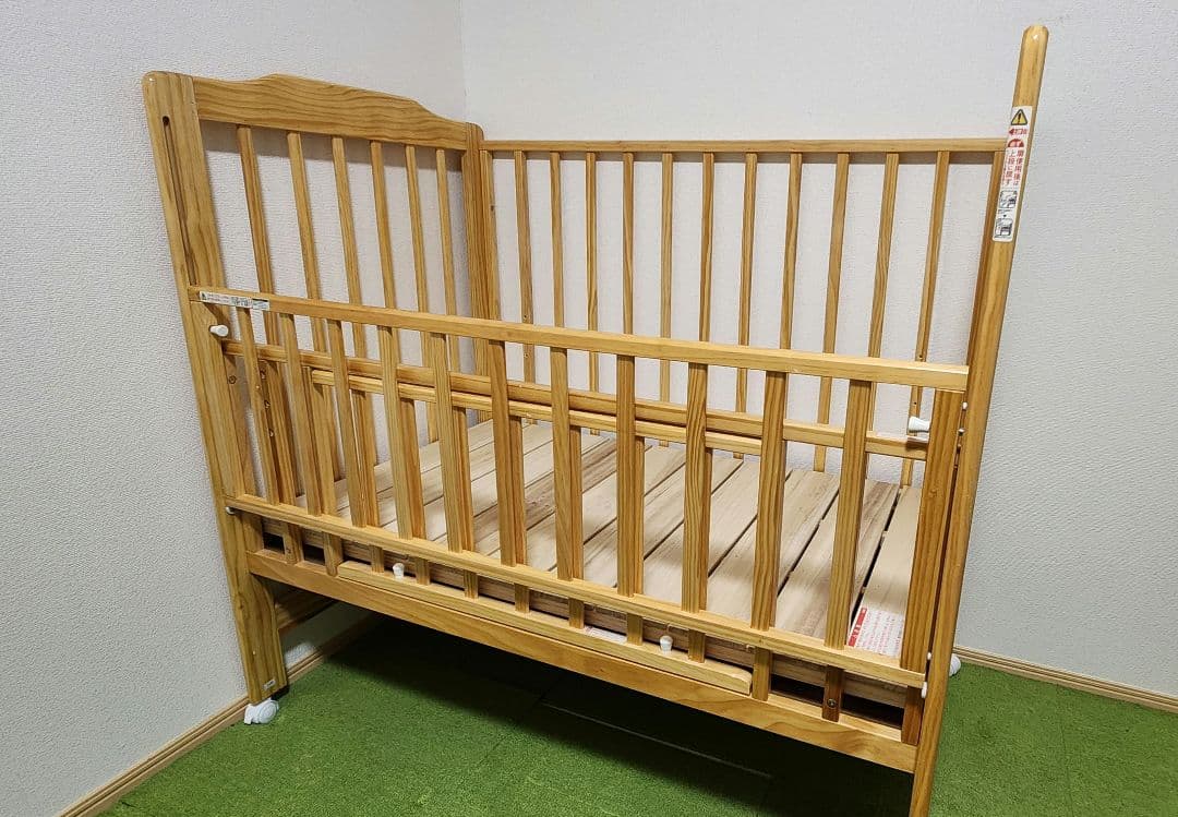 カトージ ハイシート ベビーベッド レギュラーサイズ 120×70 ※おまけ付き