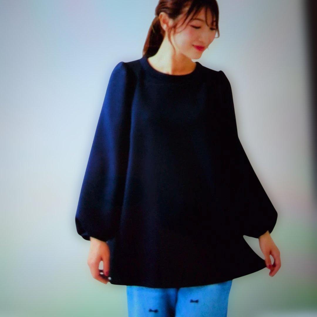 お値下げしました〜ローズティアラ　大きいサイズチェック切替プルオーバー