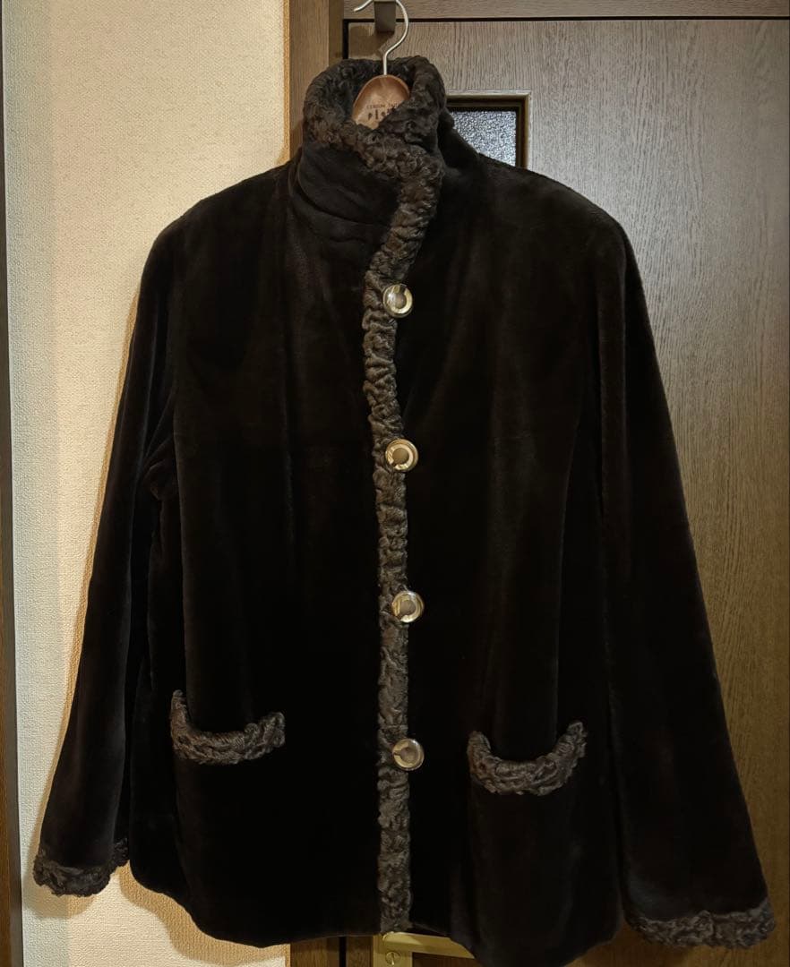 とこ　美品　SAGA MINK(サガミンク)コート　リバーシブル