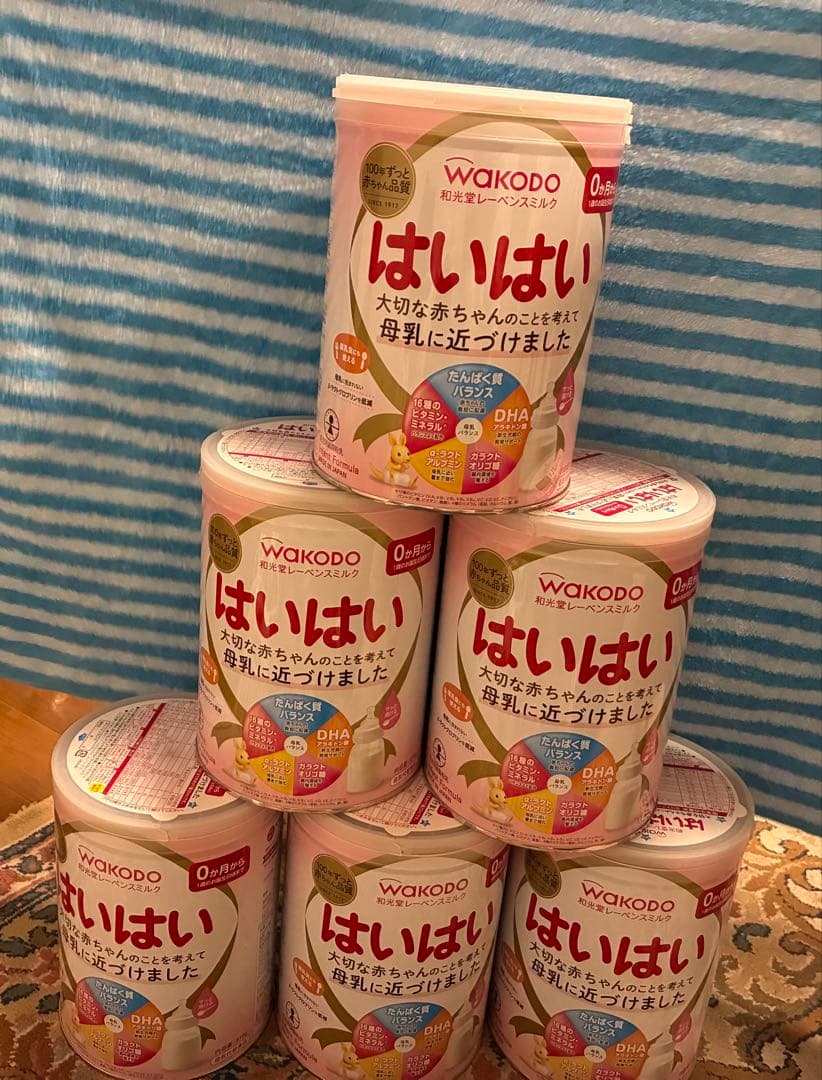 和光堂 レーベンスミルク はいはい（大缶）810g 6缶