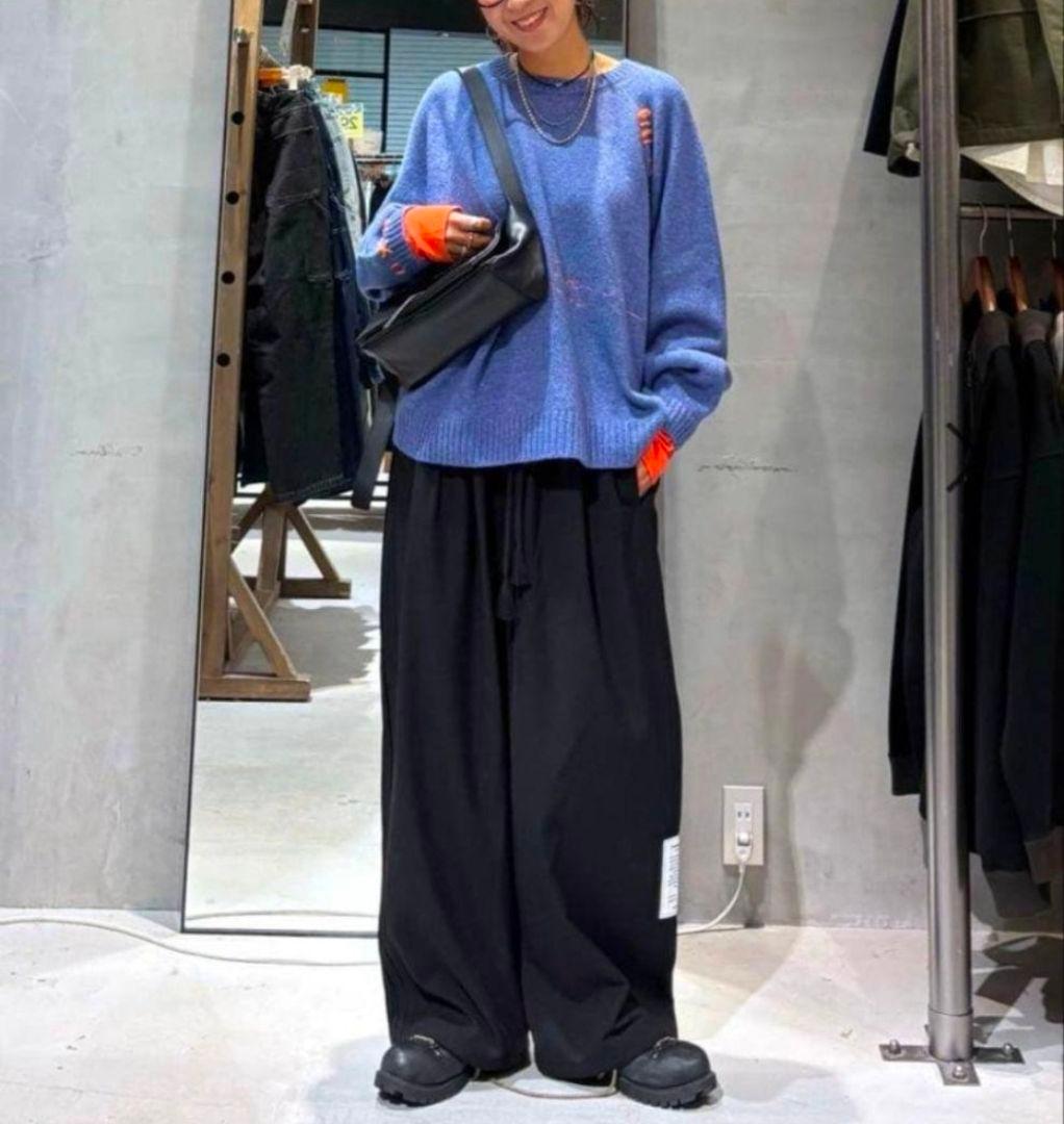 ニコアンド misayo ２点セット ミリアウター 配色ドルプルオーバー