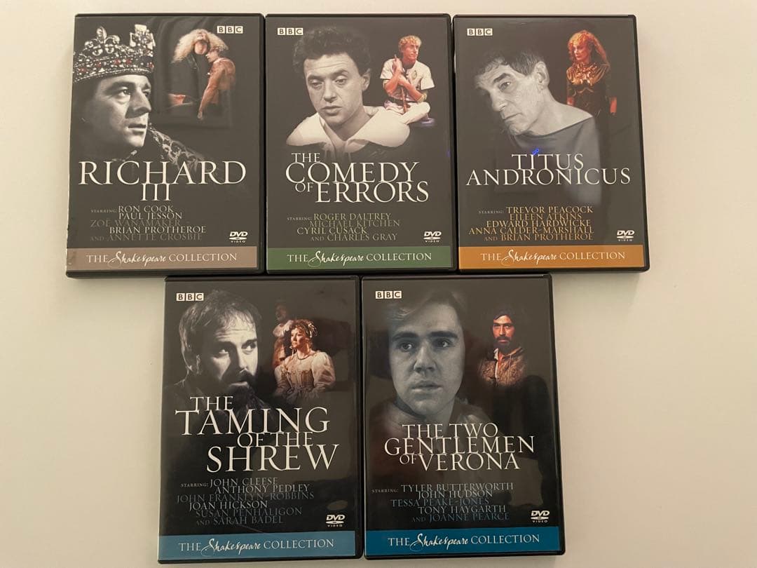 国内盤日本語字幕付　BBC シェイクスピア DVD コレクション 名作5枚セット