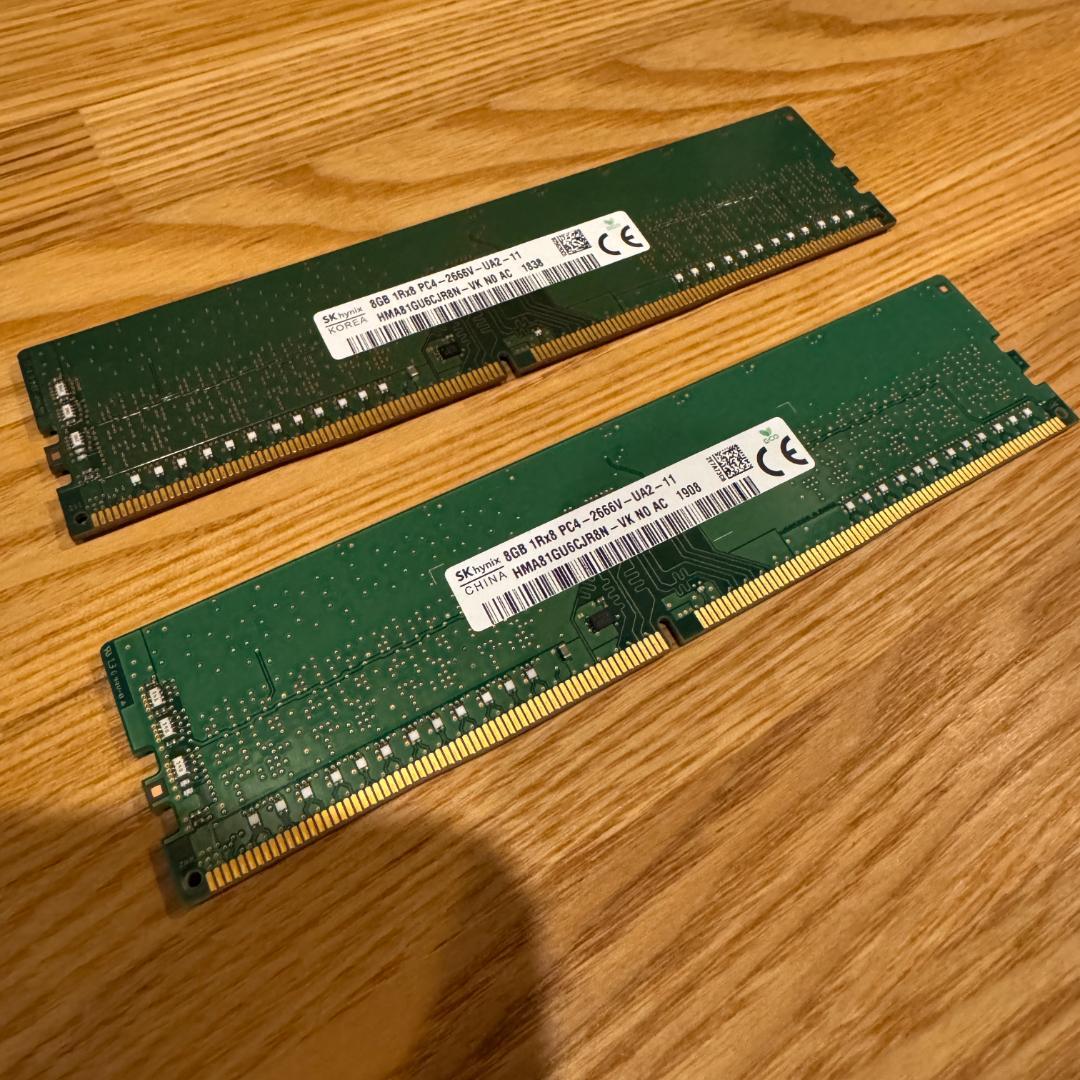 SK hynix DDR4-2666 16GB デスクトップ用メモリ