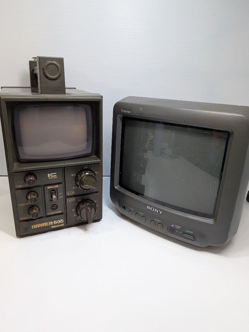​昭和レトロ テレビ2台セット SONY ナショナル ジャンク
