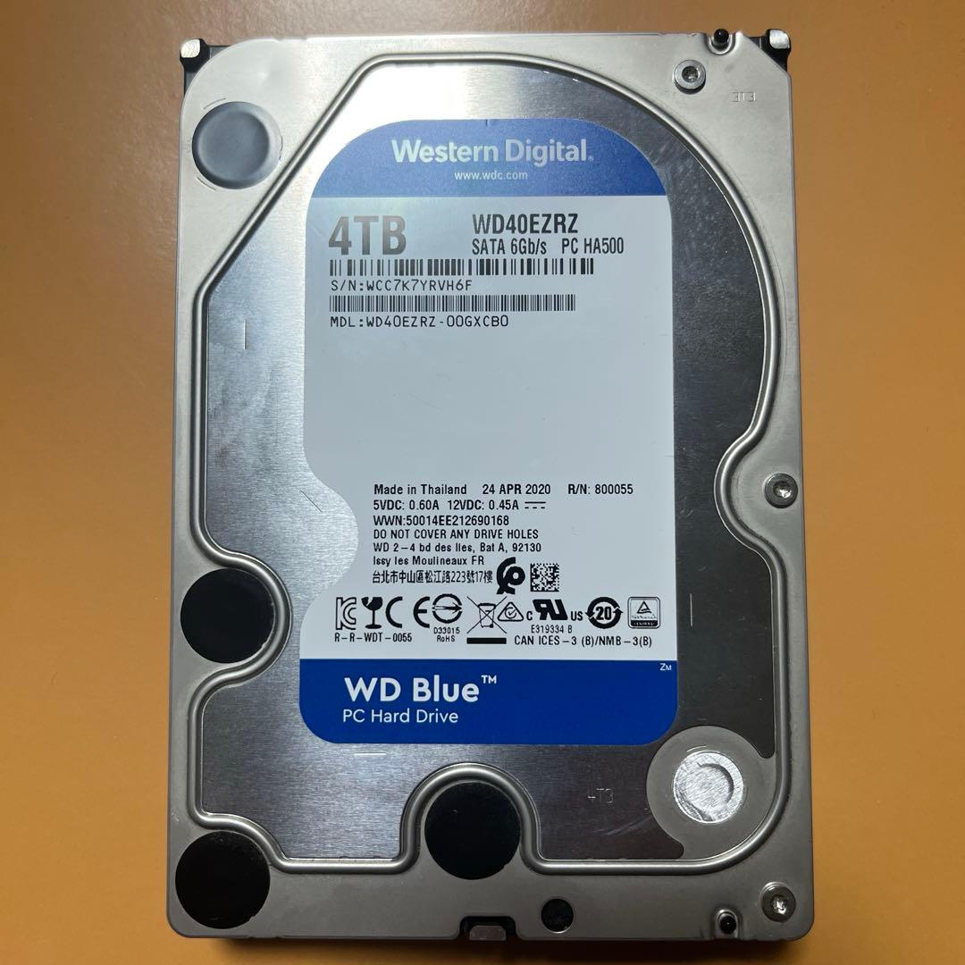 中古　Western Digital WD40EZRZ 4TB HDD