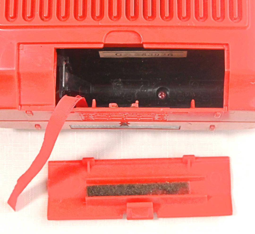 National 赤 カセットプレーヤー【レア】【ジャンク】RQ-304