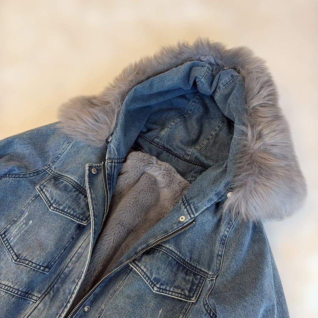 SCOT CLUB スコットクラブ　ボアライナー付きデニムコート　モッズコート