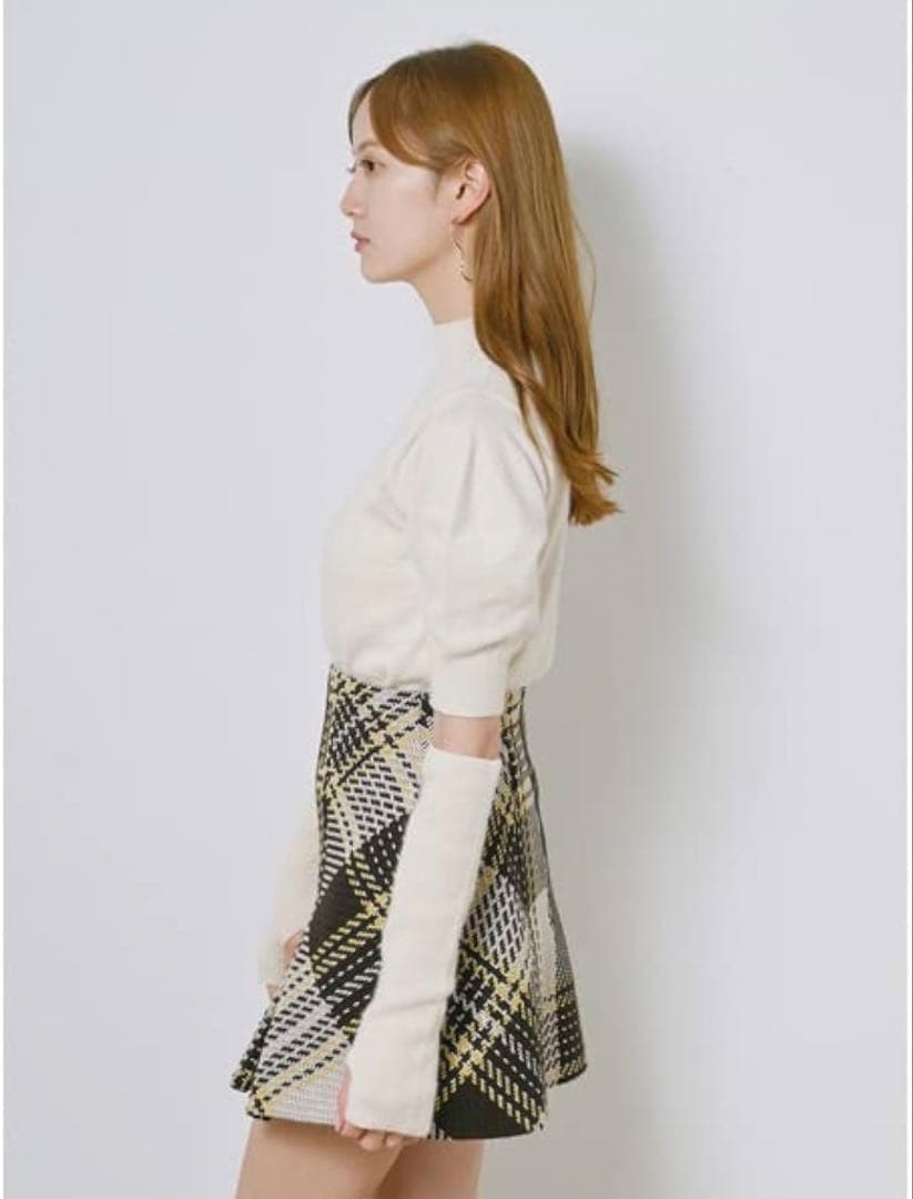 ロービングチェックミニスカート　snidel 新品未使用