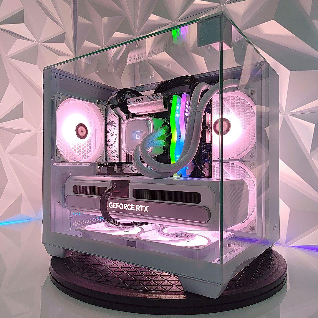 『新品』✨コンパクト3面ガラスゲーミングPC✨デスクトップ／ミニタワー／ホワイト