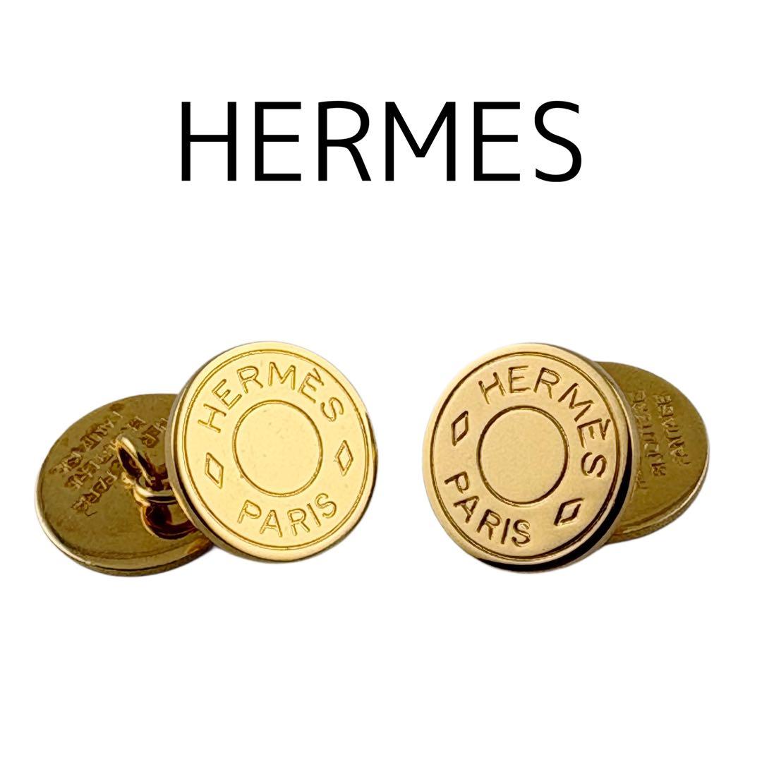ビックヘッド 美品　HERMES セリエ　カフスリンクス　ゴールド