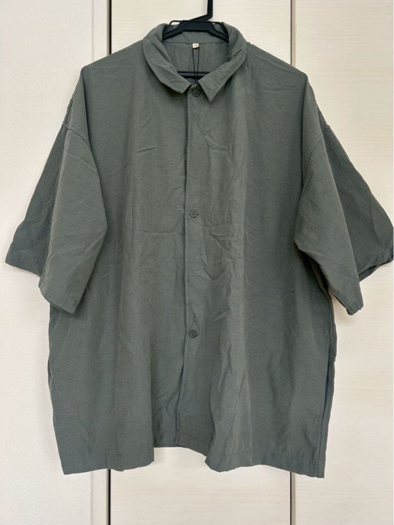 MUJI LABO 風を通す半袖シャツ/ショートパンツ セットアップ L-XL