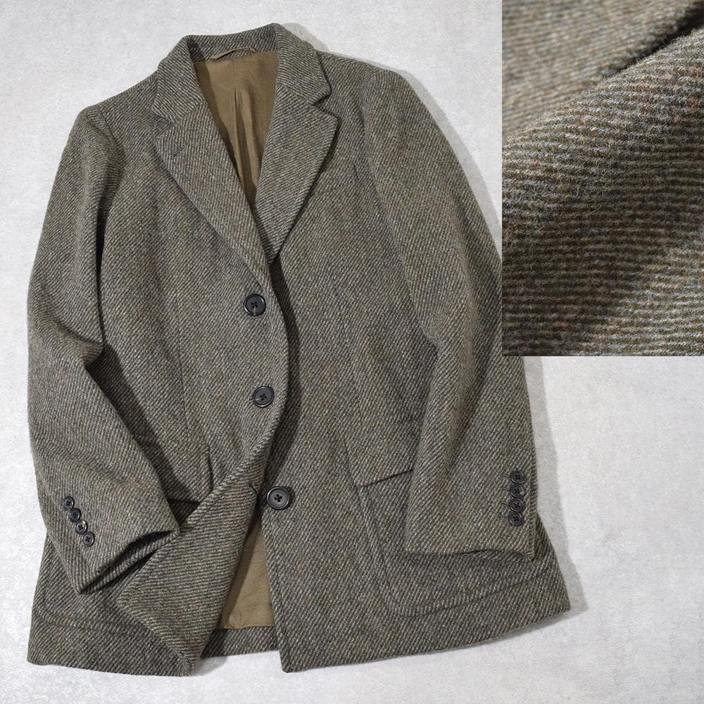 MARGARET HOWELL ウール ツイードジャケット 3B ボックス型
