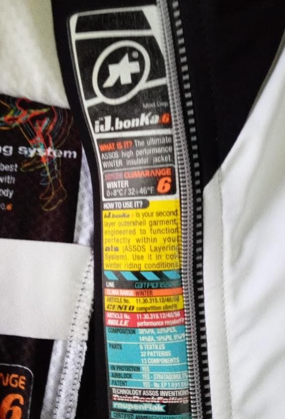 ASSOS iJ.bonka.6 Mille　アソス　ボンカジャケット　超美品