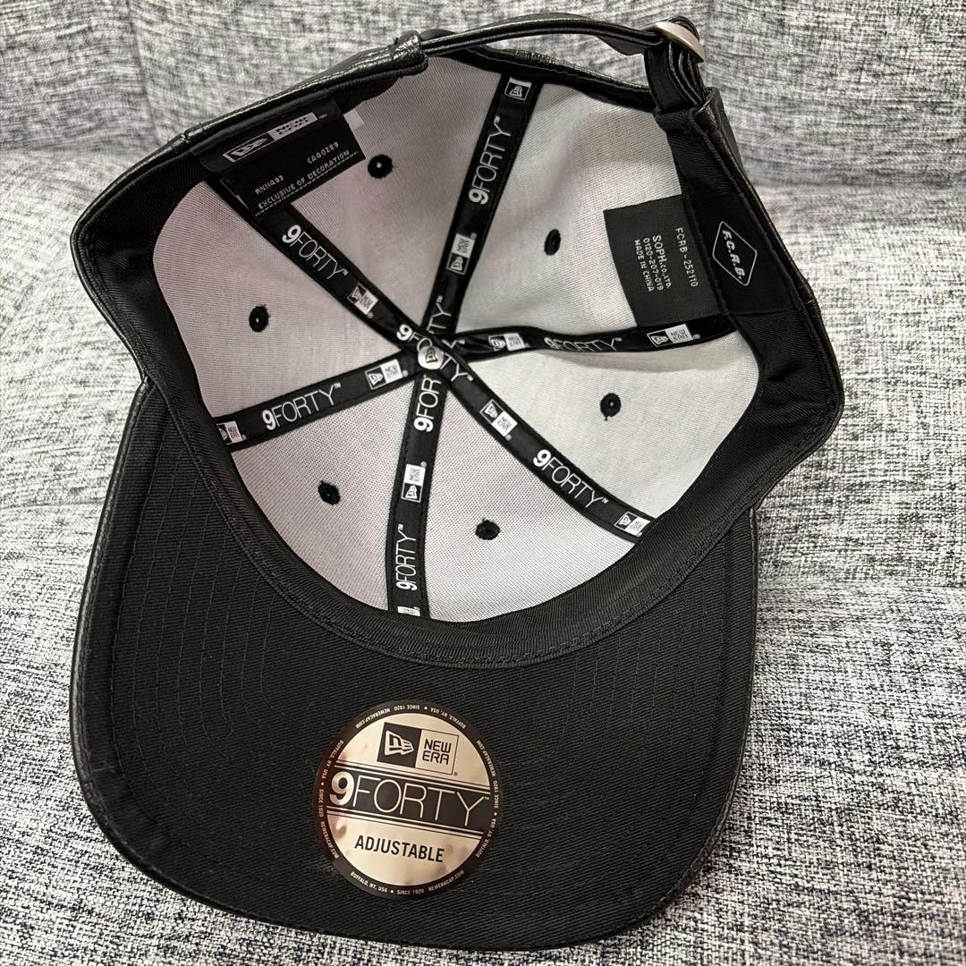 帽子 FCRB EMBLEM 9FORTY SYNTHETIC LEATHER CAP
