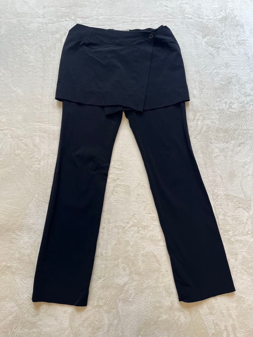 【値下げ】ISSEIMIYAKE イッセイミヤケ　ラップスカートパンツ　L