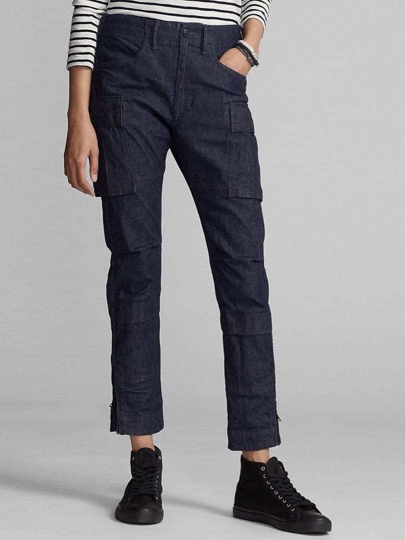 2月末まで限定値上げ‼️ RRL ストレッチ スキニー デニム カーゴパンツ