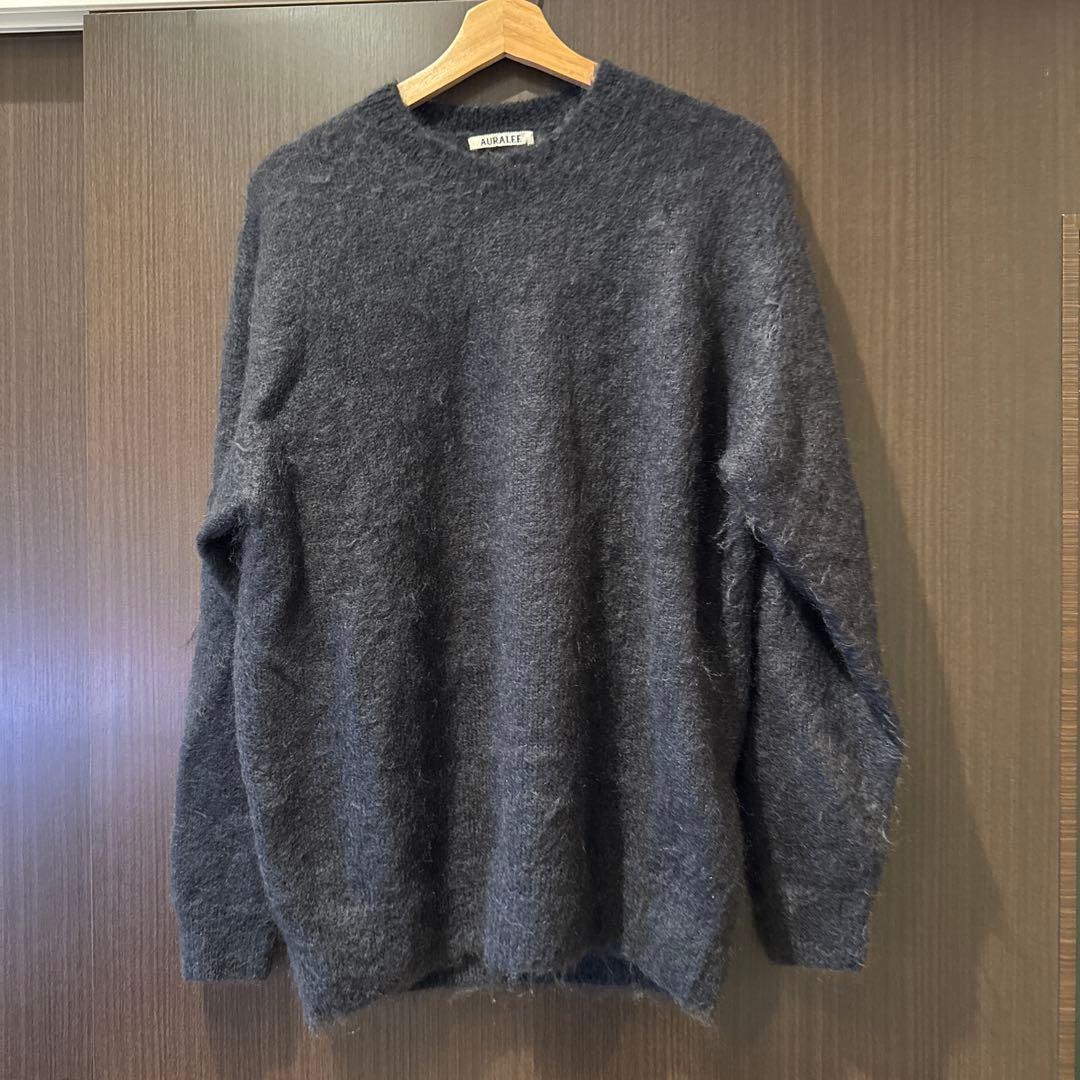 トップス AURALEE BRUSHED SUPER KID MOHAIR KNIT 3