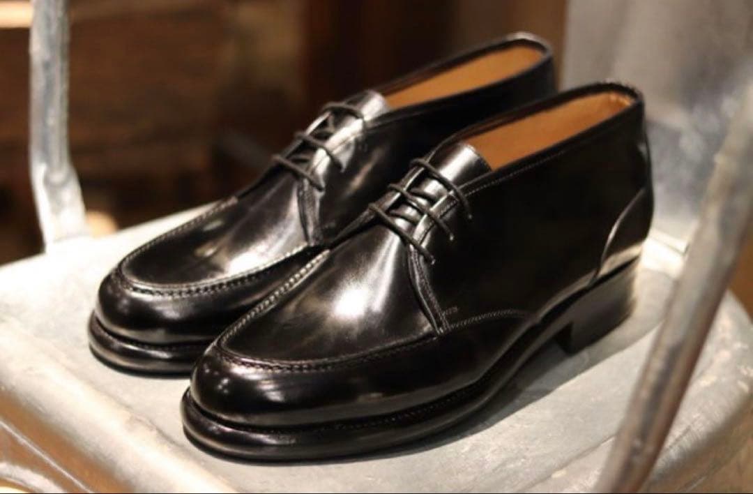 Le Yucca’s レユッカス チャッカブーツ 43 ブラック レザー