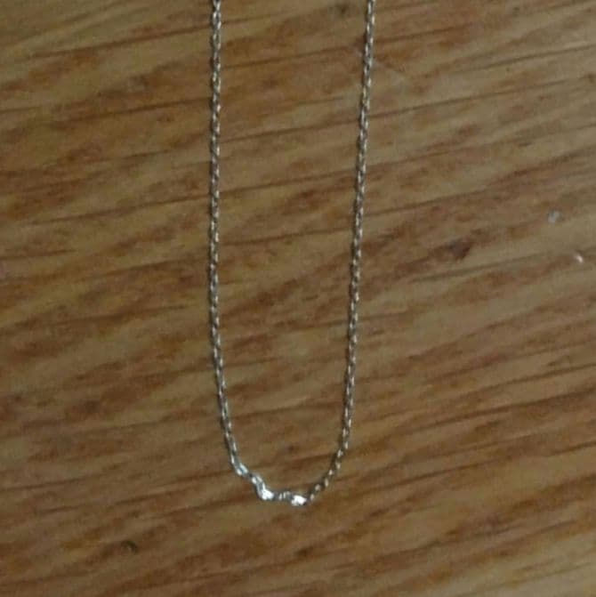 K10 あずきチェーン　太さ0.8mm 長さ50㎝