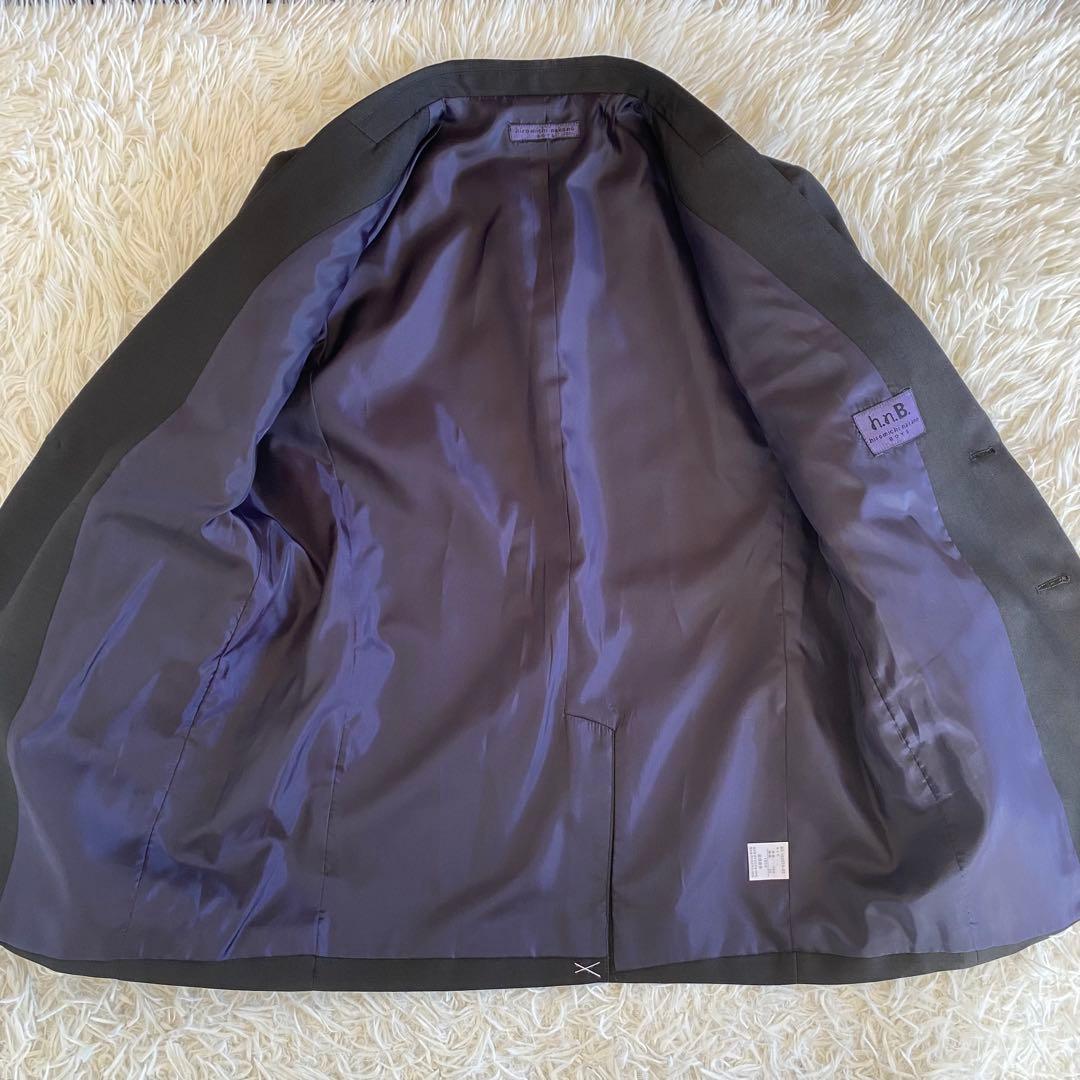 【未使用に近い】ヒロミチナカノ　フォーマル6点セット　160cm 黒　しつけ糸有