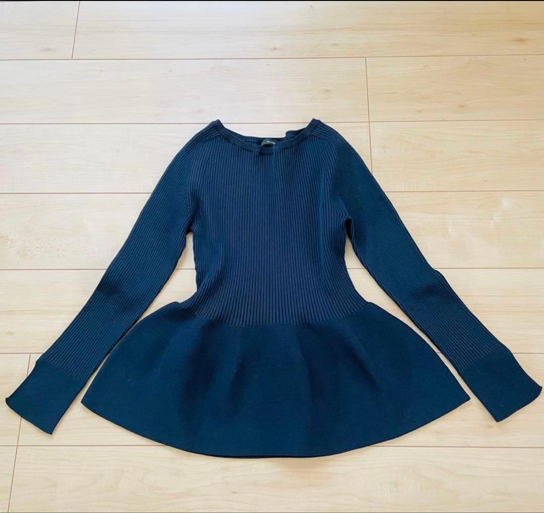 極美品✨アルアバイル　ホールガーメントガーターペプラムプルオーバー　24SS