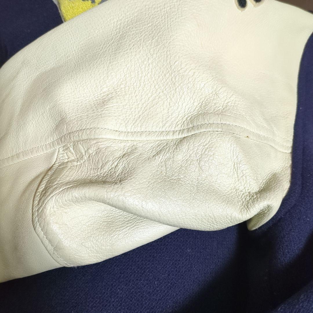 NYニグロリーグ スタジャン　袖ピッグスキン　サイズL