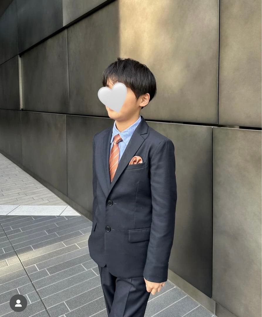 美品⭐︎グリーンレーベルリラクシング⭐︎ネイビー フォーマルスーツ 110cm