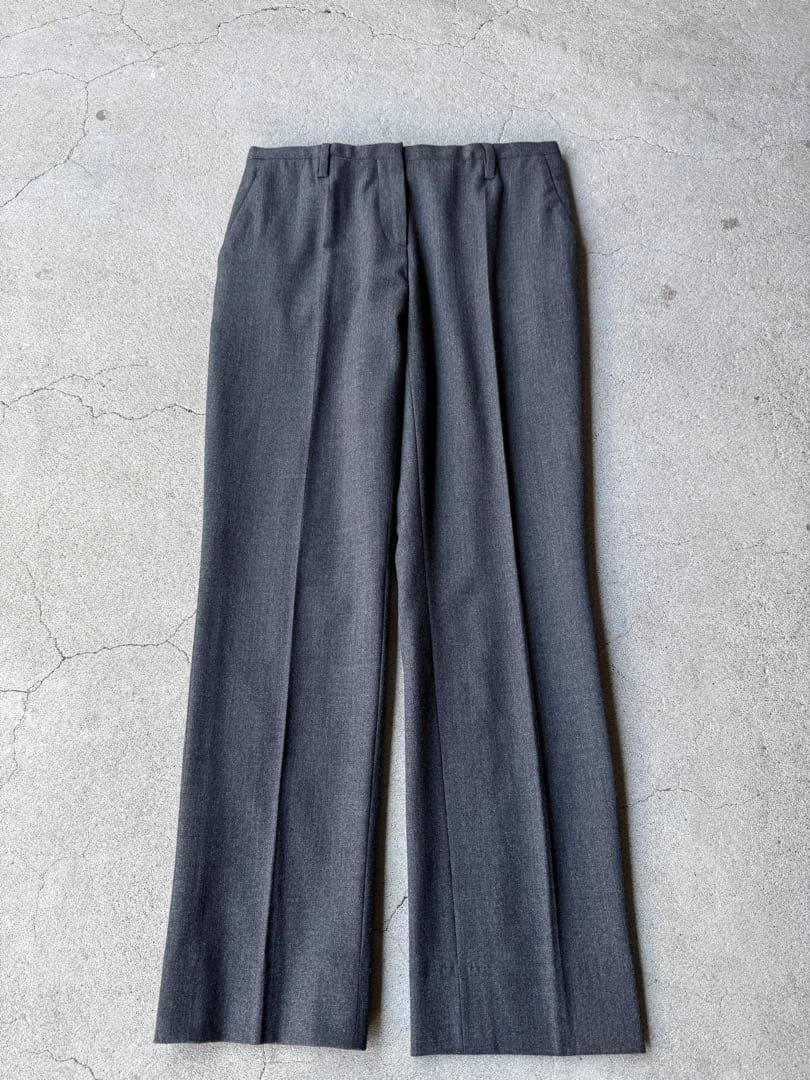 パンツ PRADA Dark Gray Virgin Wool Slacks