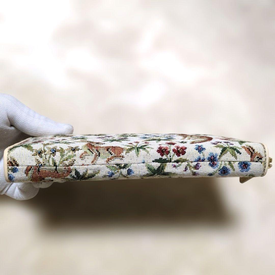 Coquette　コケット　ゴブラン　ラウンドファスナー　長財布