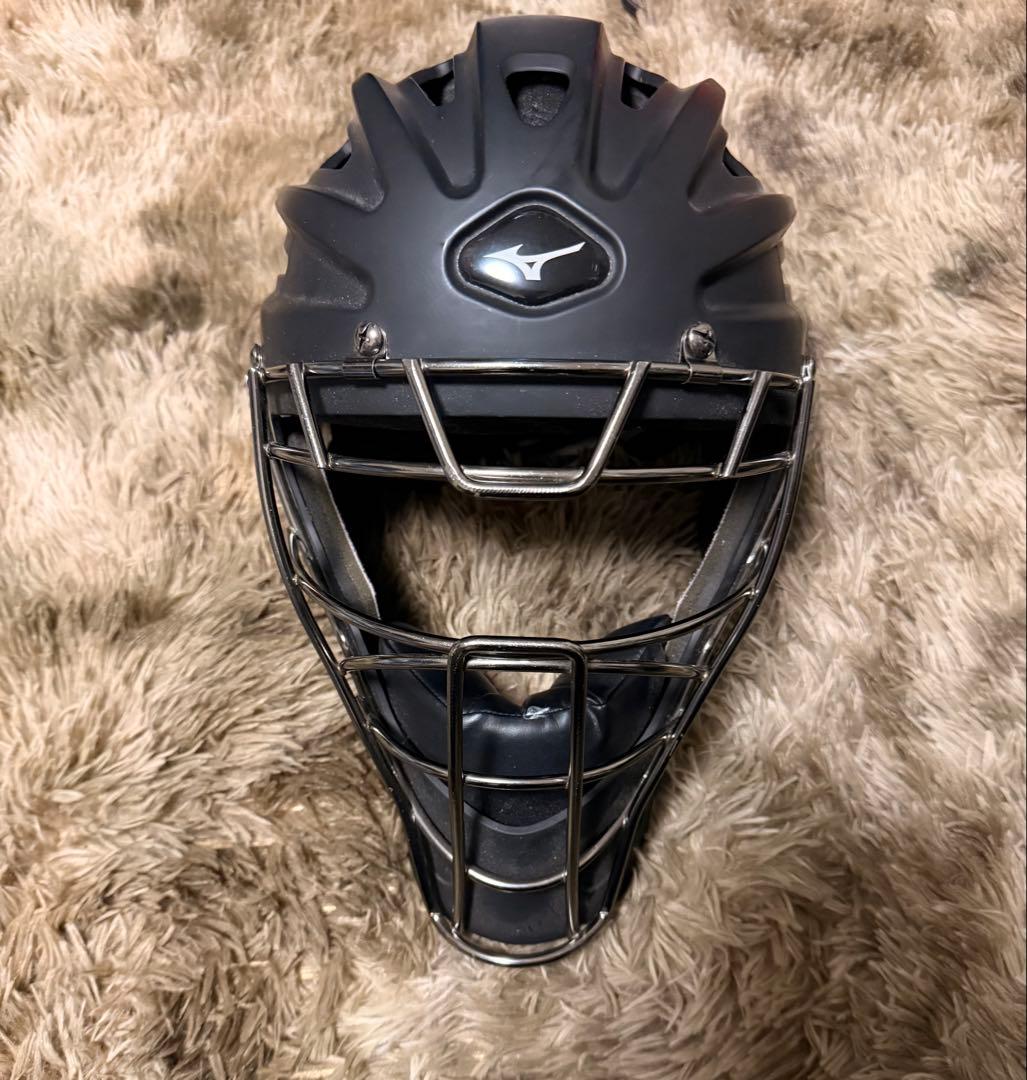 Mizuno キャッチャーマスク ブラック　ホッケー型