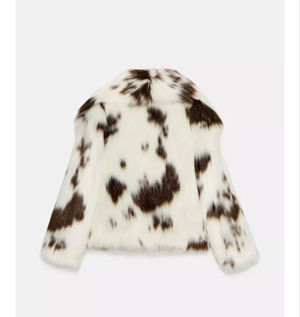 タグ付新品★ZARAのLIMITED EDITIONフェイクファージャケット★S