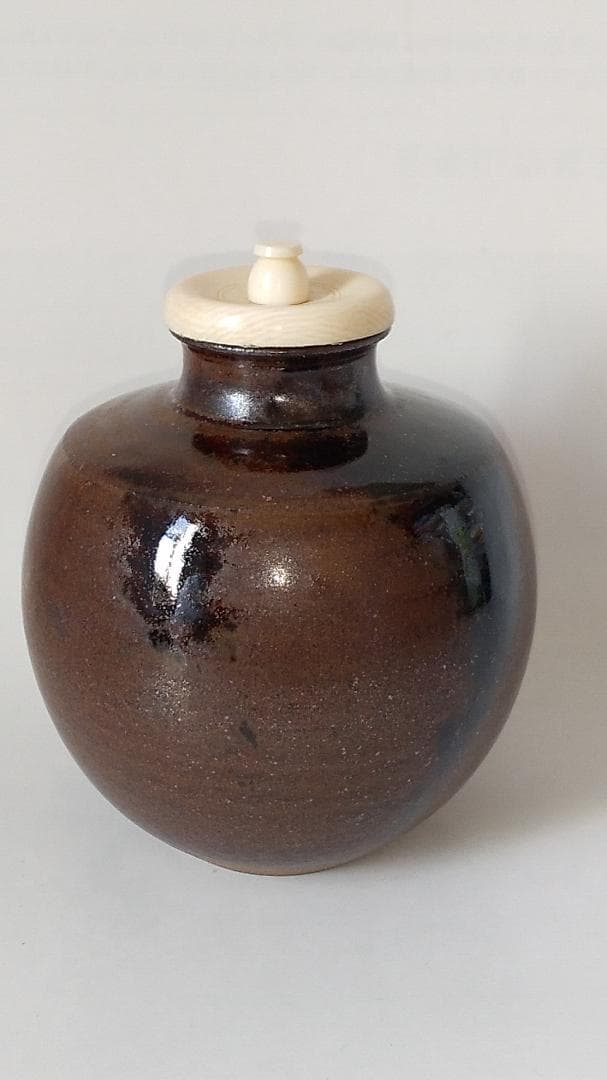 笹田仁史 本能寺文琳写 茶入 仕覆 朝倉間道 茶道具 共箱 栞 京焼茶入 新品