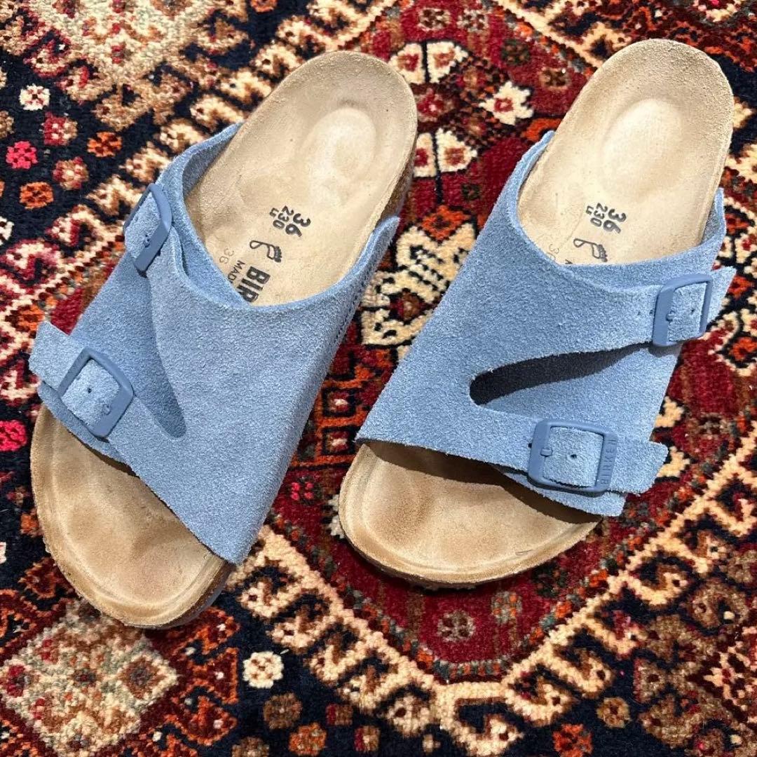 BIRKENSTOCK ZURICH サンダル ブルー 23cm