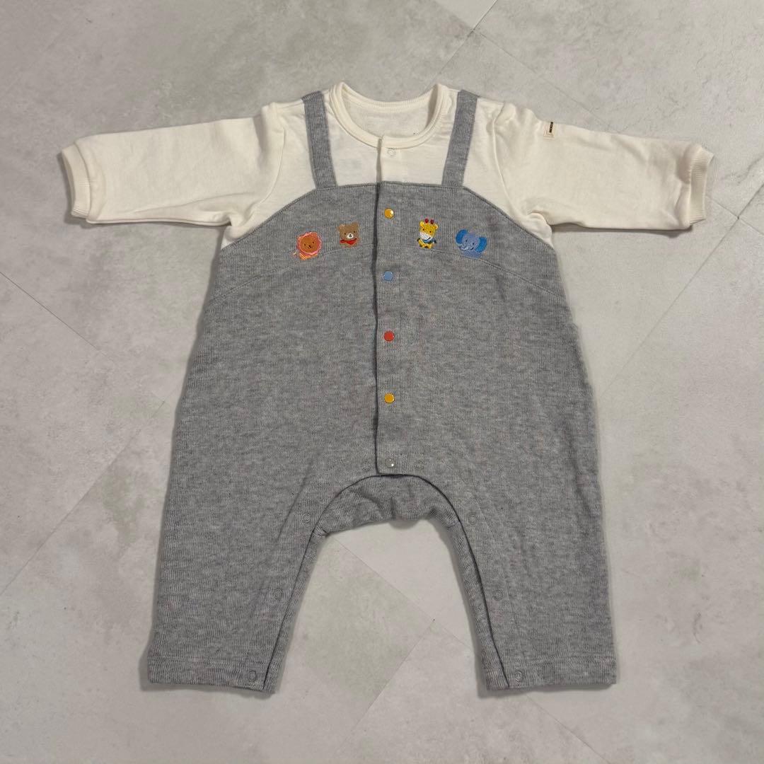 タグ付き未使用　ミキハウス　秋冬用カバーオール　70